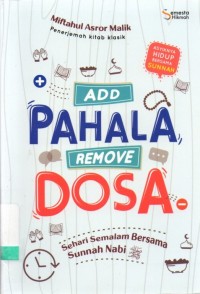 Add Pahala, Remove Dosa Sehari Semalam Bersama Sunnah