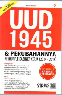 UUD 1945 & Perubahannya reshuffle kabinet kerja (2014-2019)