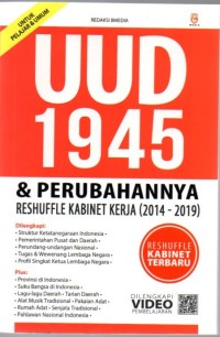 UUD 1945 & Perubahannya reshuffle kabinet kerja (2014-2019)