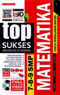 Image of Top Sukses SMP: Update Bank Soal Full Pembahasan Matematika