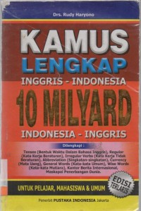 Kamus lengkap Inggris-Indonesia 10 milyard